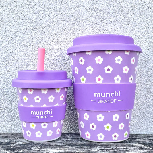 munchi Matchy-Matchy Cups - Lilac Daisy