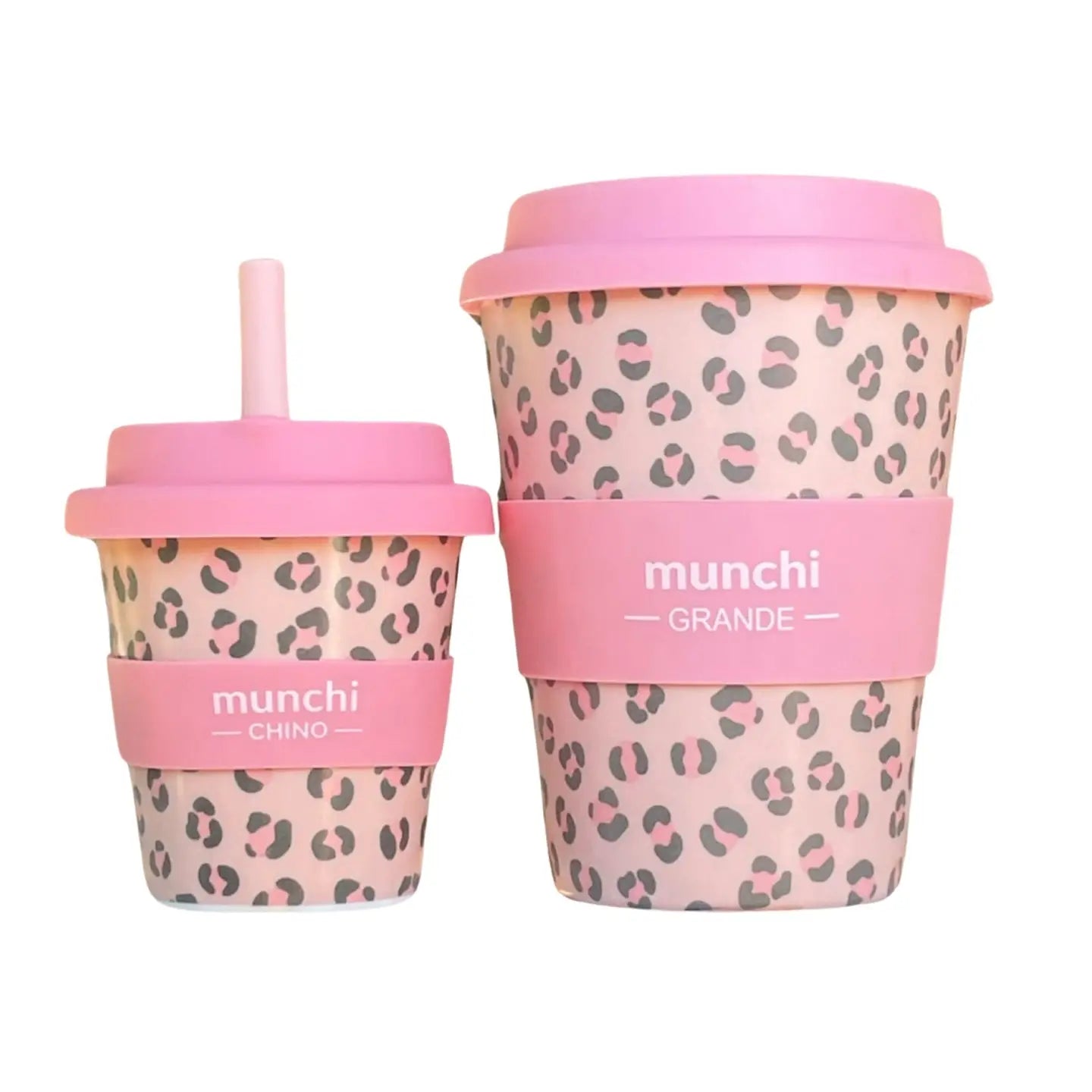 munchi Matchy-Matchy Cups - Pink Leopard