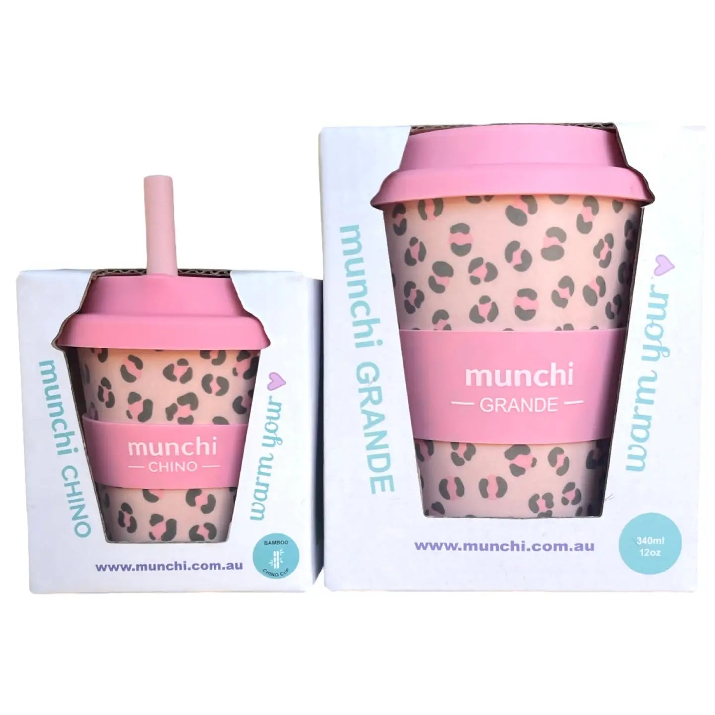 munchi Matchy-Matchy Cups - Pink Leopard