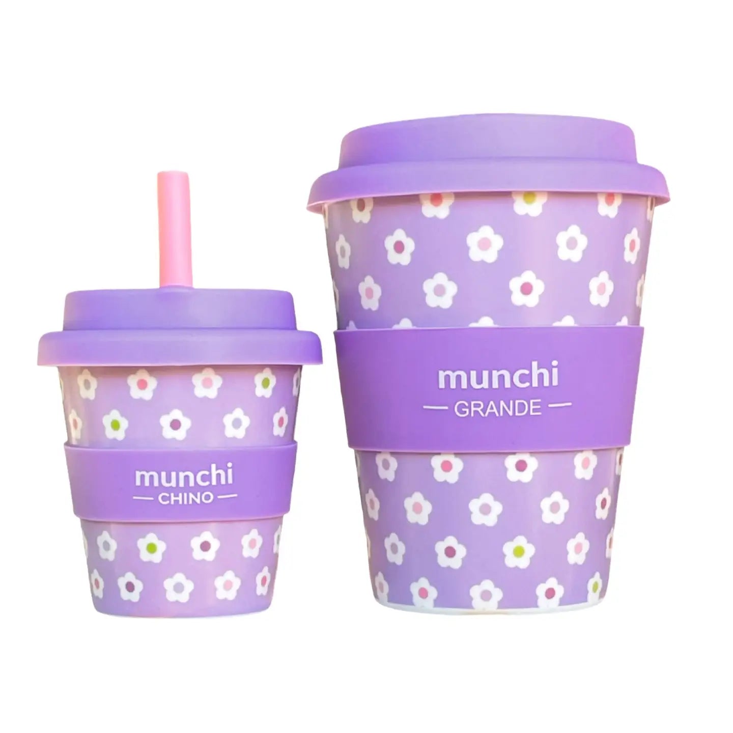 munchi Matchy-Matchy Cups - Lilac Daisy