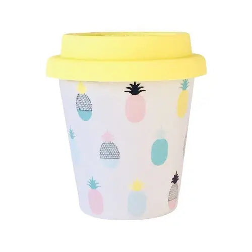 munchi Pretty Pineapple Babychino Cup with Straw