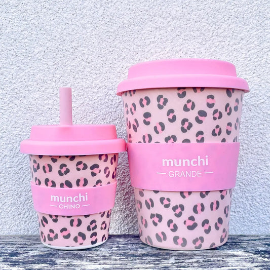 munchi Matchy-Matchy Cups - Pink Leopard