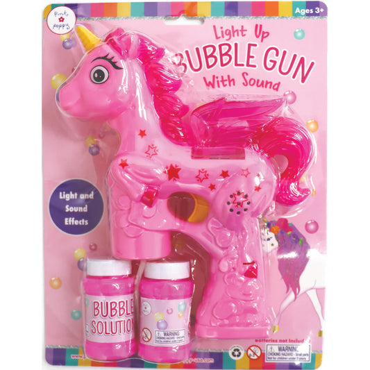 Pink Poppy Unicorn Bubble Blower Gun