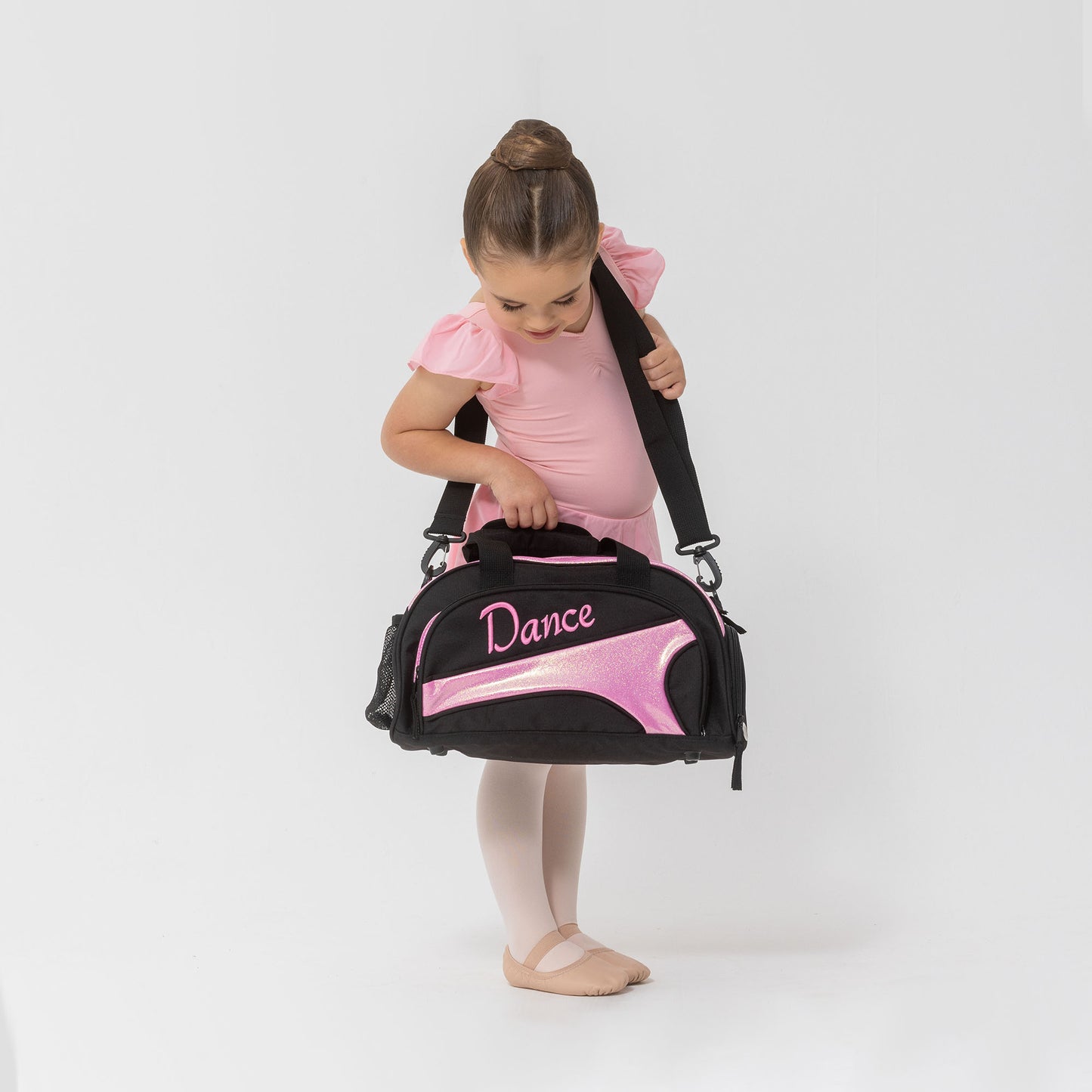 Studio 7 NEW Eco-Friendly Mini Duffel Bag - Black + Candy Glitter