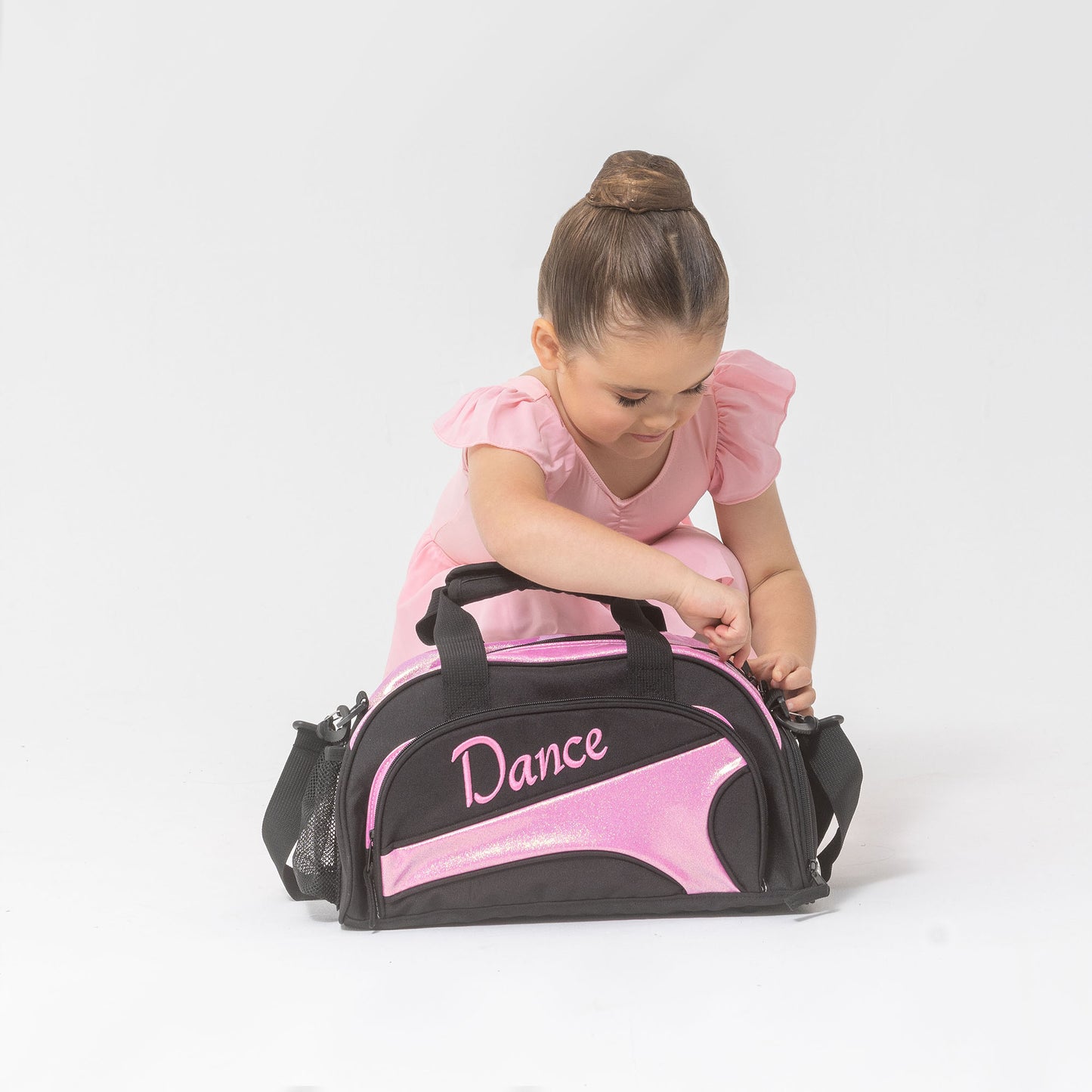 Studio 7 NEW Eco-Friendly Mini Duffel Bag - Black + Candy Glitter