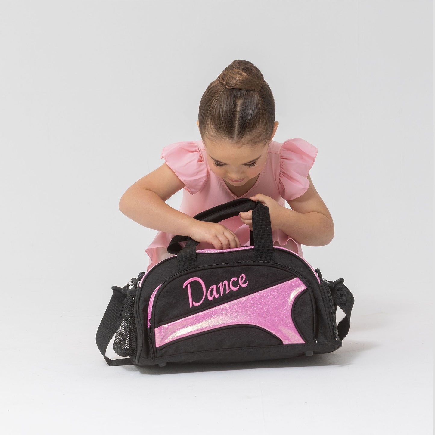 Studio 7 NEW Eco-Friendly Mini Duffel Bag - Black + Candy Glitter