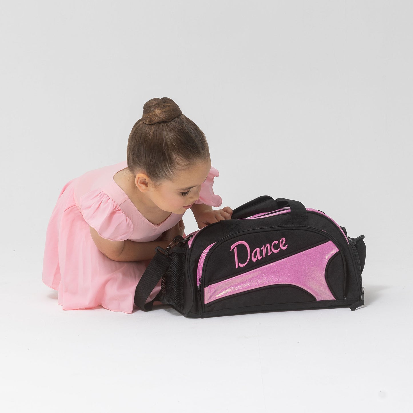 Studio 7 NEW Eco-Friendly Mini Duffel Bag - Black + Candy Glitter