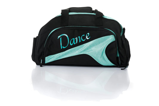 Studio 7 Mini Duffel Bag - Black + Turquoise Glitter