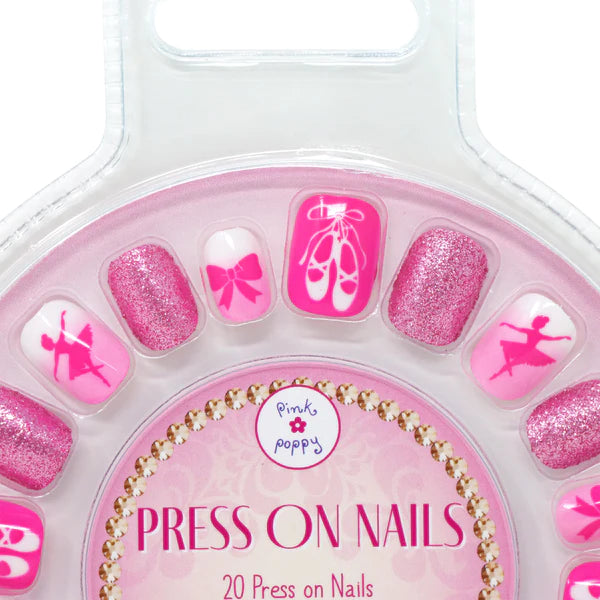 Pink Poppy Press On Nails - Romantic Ballet