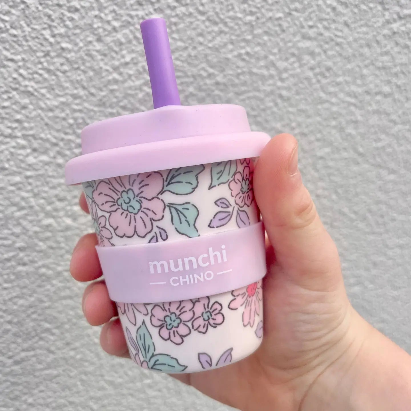 munchi Lily Babychino Cup with Straw