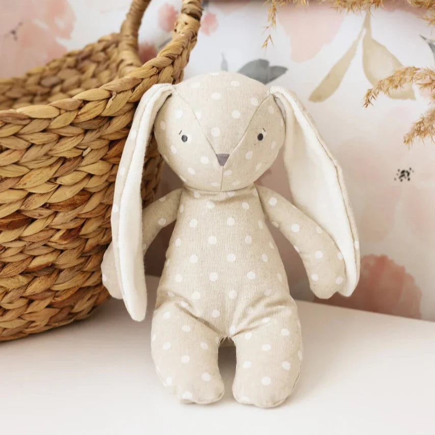 Alimrose Floppy Bunny - Linen Spot 25cm