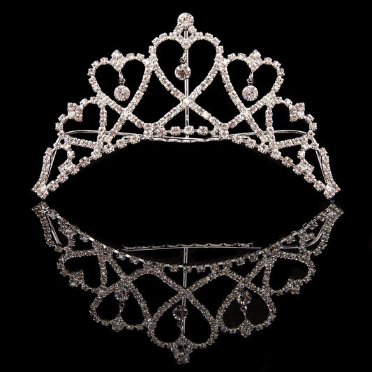 Mad Ally Medium Heart Tiara - Silver