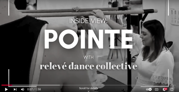 Load video: Inside Pointe Shoe Fitting with relevé dance collective | a pointe shoe fitting experience