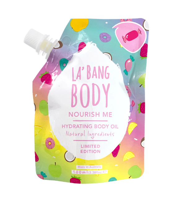 La'Bang Body Nourish Me Hydrating Body Oil - Red Ripper Lollies LIMITED EDITION