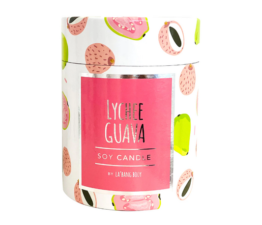 La'Bang Body Wood Wick Soy Candle - Lychee Guava Sorbet