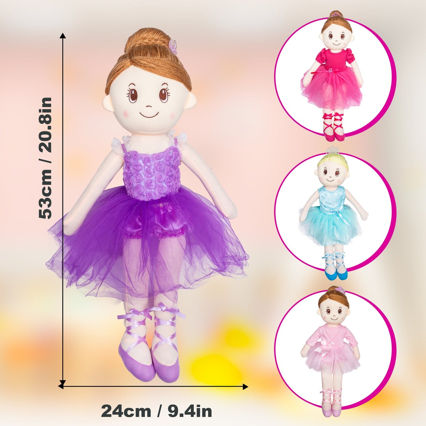 Mad Ally Indi Ballerina Doll - Ballet Pink