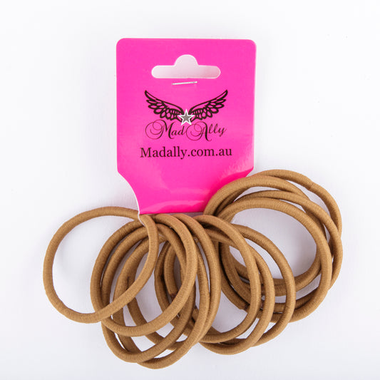 Mad Ally Hair Bands - Light Brown