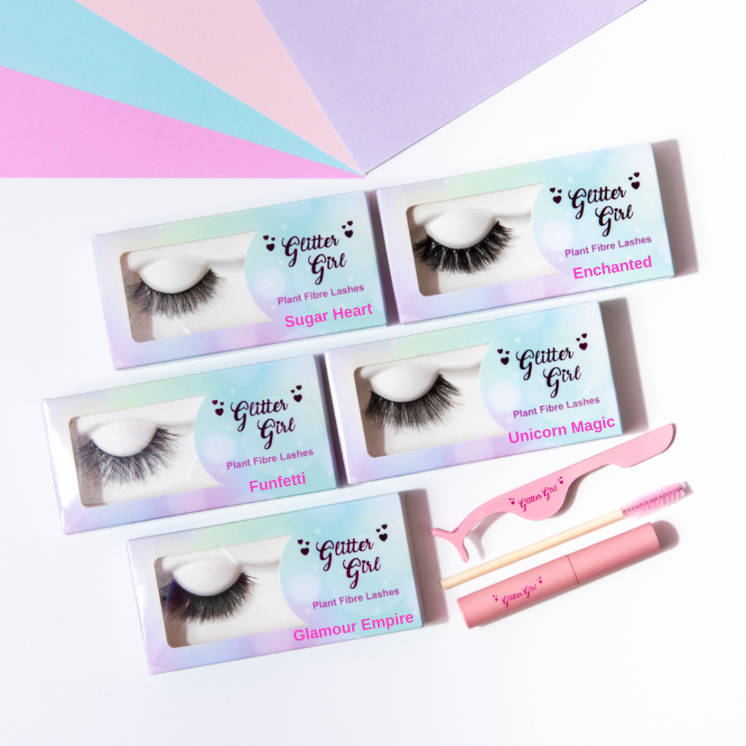 Glitter Girl Plant Fibre Lashes - Funfetti