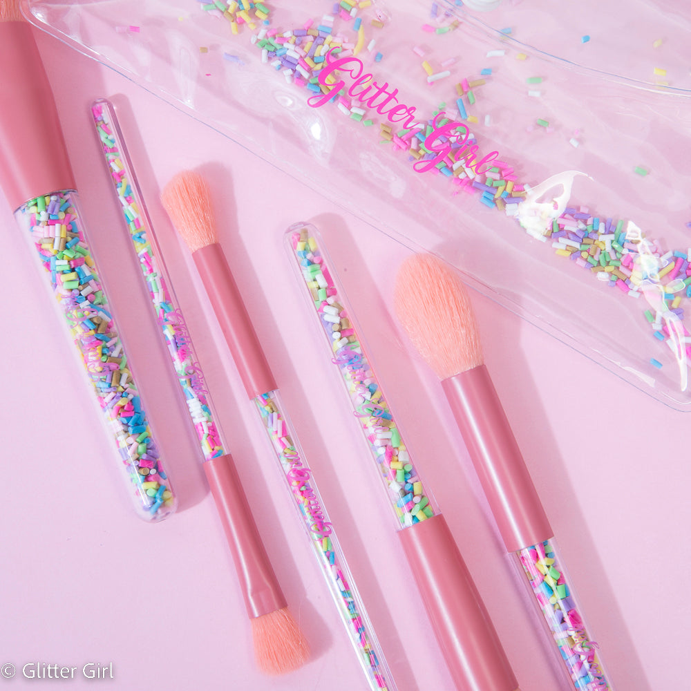 Glitter Girl Makeup Brush Set - Unicorn Sprinkle