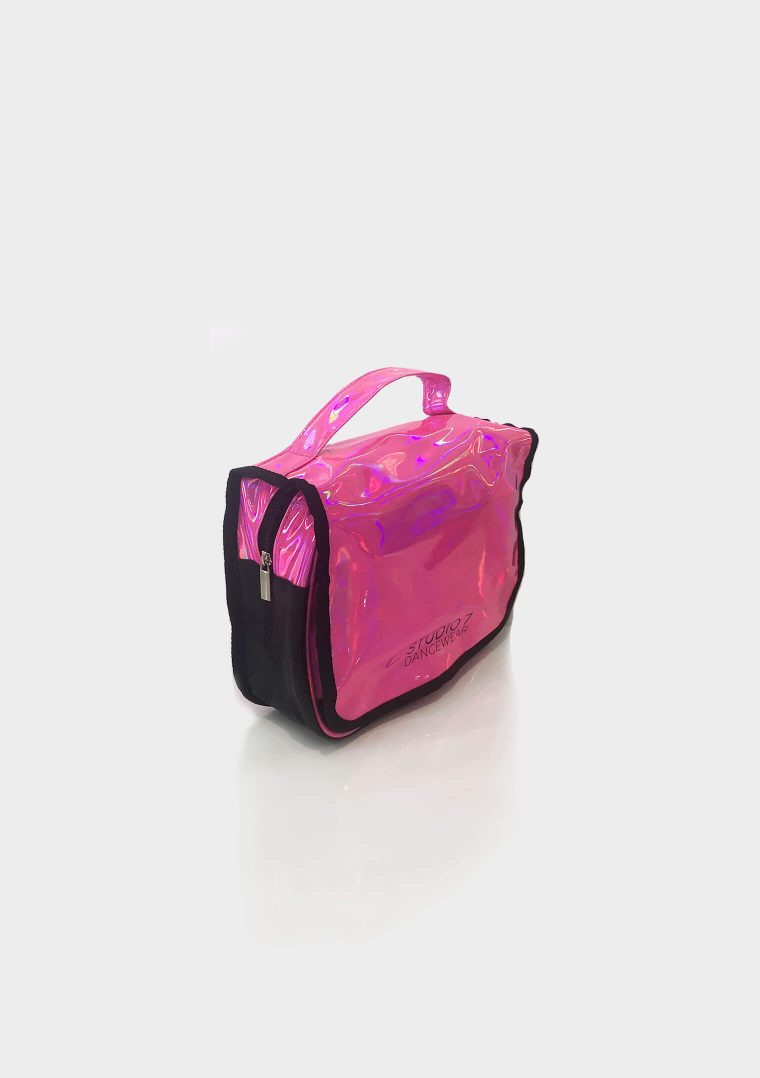 Studio 7 Holographic Make Up Bag - Hot Pink