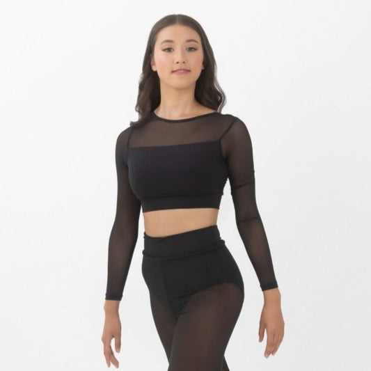 Studio 7 Tyler Long Sleeve Performance Crop - Adult