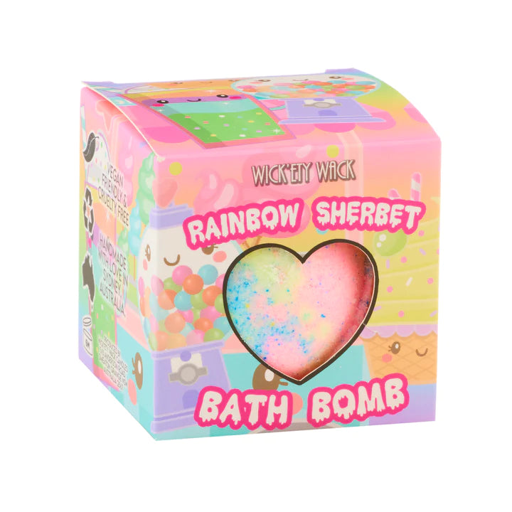 Wick'ety Wack Bath Bomb - Rainbow Sherbet